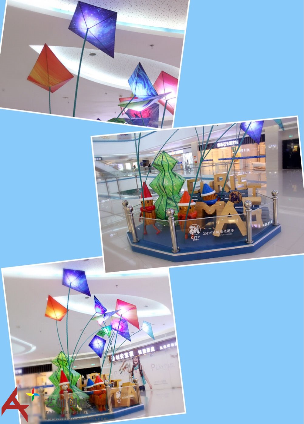 圣诞美陈：风筝之圣诞情缘