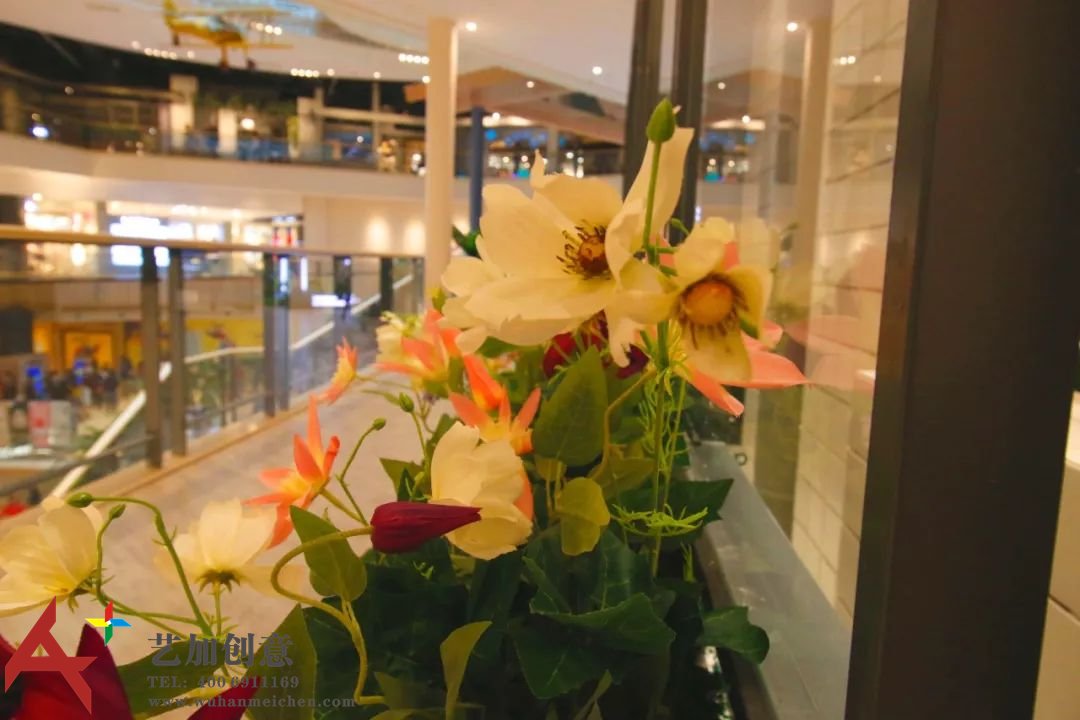 长风大悦城的“自然系”花艺美陈