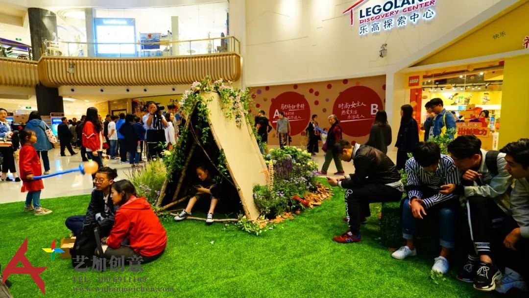 长风大悦城的“自然系”花艺美陈