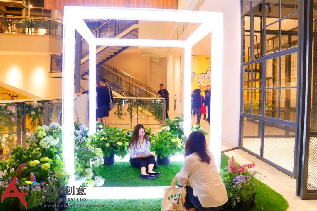 长风大悦城的“自然系”花艺美陈