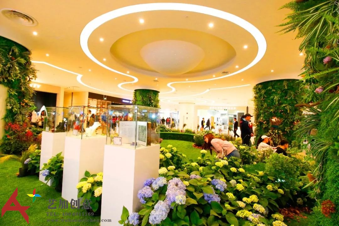 长风大悦城的“自然系”花艺美陈