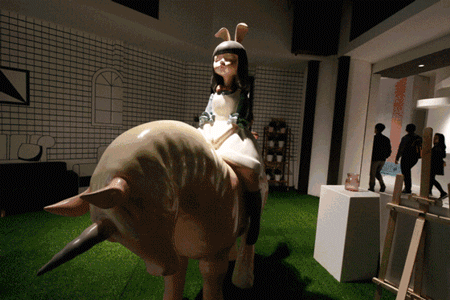 长风大悦城的“自然系”花艺美陈