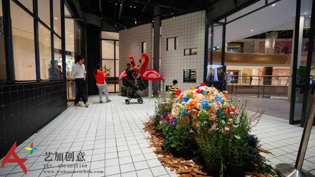 长风大悦城的“自然系”花艺美陈