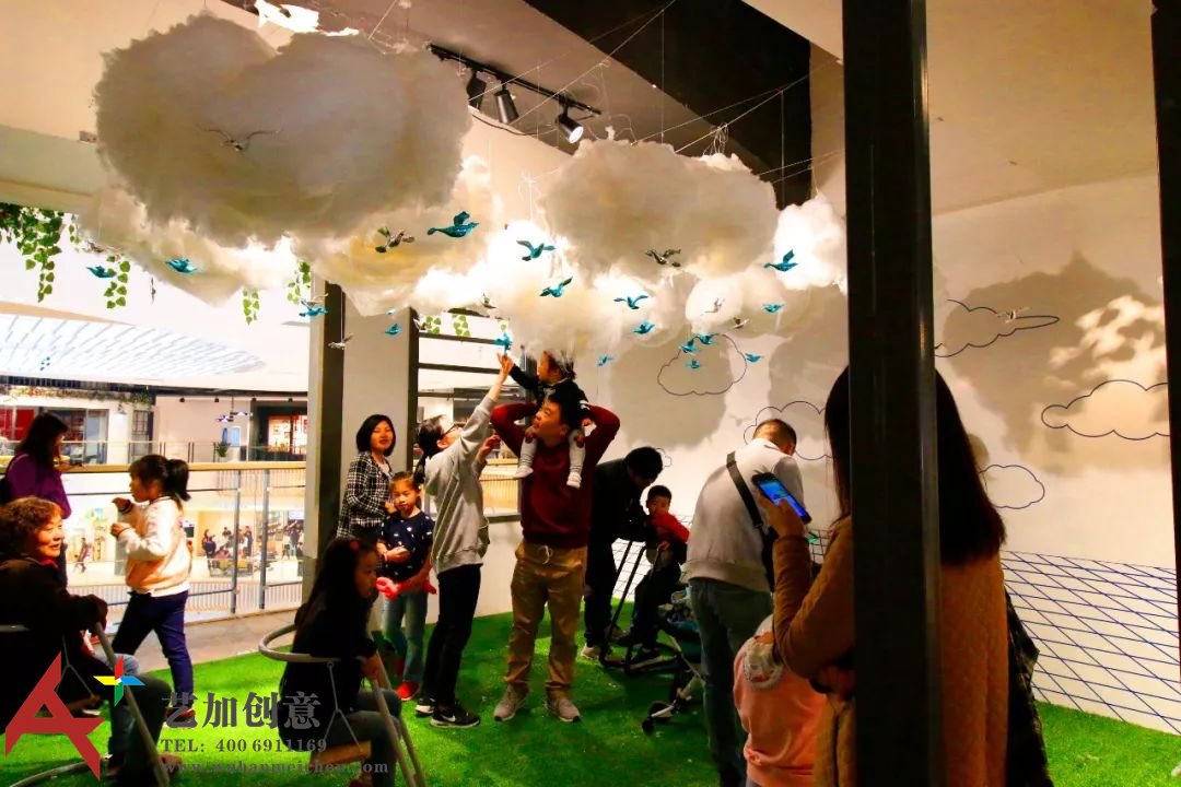 长风大悦城的“自然系”花艺美陈