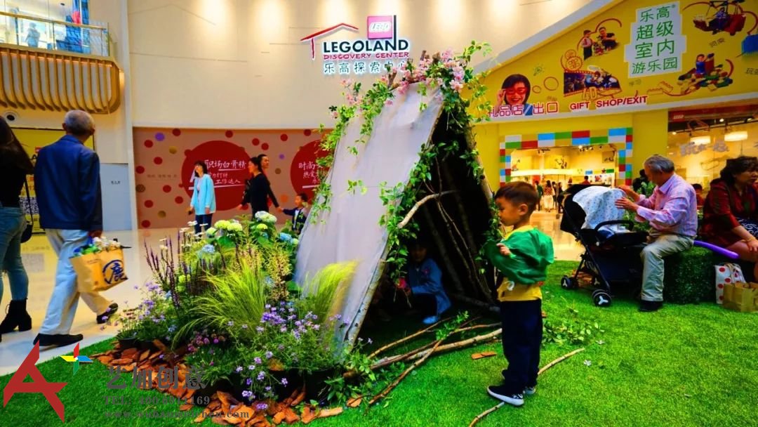 长风大悦城的“自然系”花艺美陈