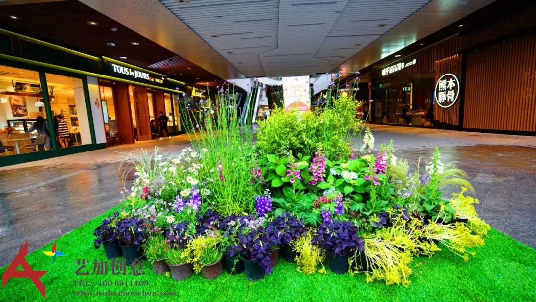 长风大悦城的“自然系”花艺美陈