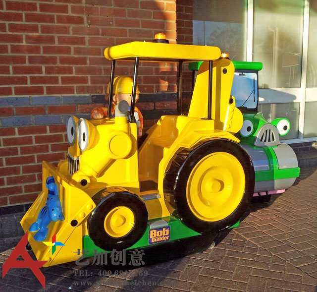 卡通火车头美陈DP点陈列