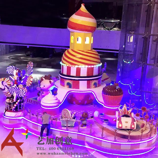 商场创意卡通美陈DP点陈列