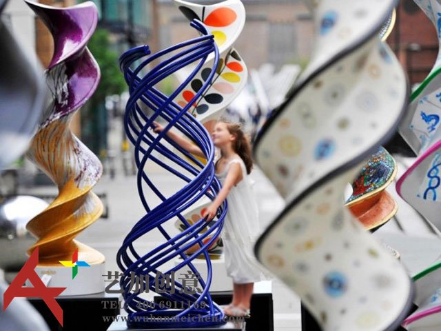 抽象艺术公共空间布置