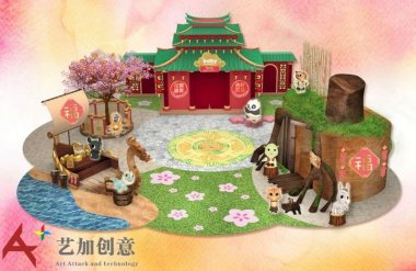 香港10大购物中心2018春节美陈方案抢鲜看3MCP新都城中心