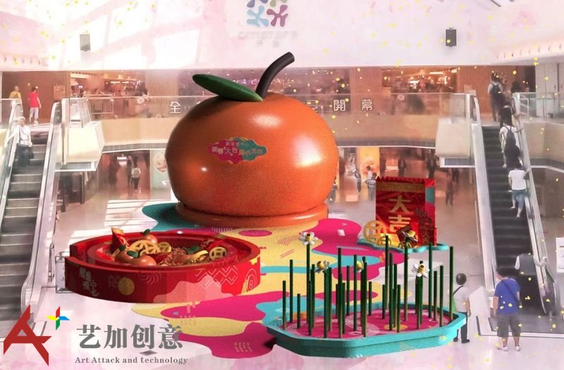 香港10大购物中心2018春节美陈方案抢鲜看2新港城中心