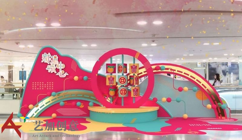 香港10大购物中心2018春节美陈方案抢鲜看2新港城中心