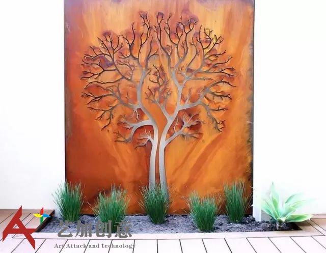 耐候钢在花园景观中的应用案例赏析 耐候钢在花园景观中的应用案例赏析