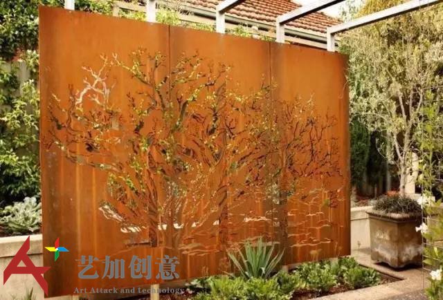 耐候钢在花园景观中的应用案例赏析 耐候钢在花园景观中的应用案例赏析