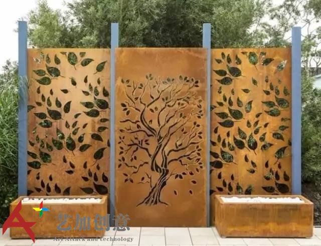 耐候钢在花园景观中的应用案例赏析 耐候钢在花园景观中的应用案例赏析