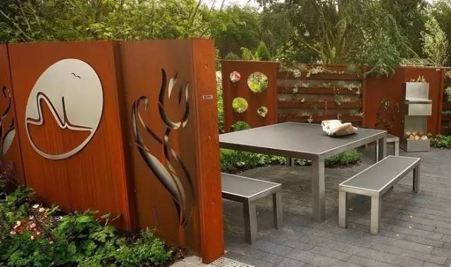 耐候钢在花园景观中的应用案例赏析 耐候钢在花园景观中的应用案例赏析