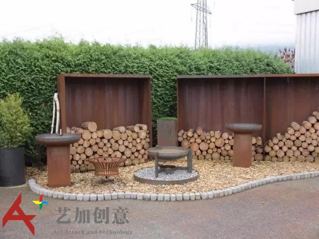 耐候钢在花园景观中的应用案例赏析 耐候钢在花园景观中的应用案例赏析