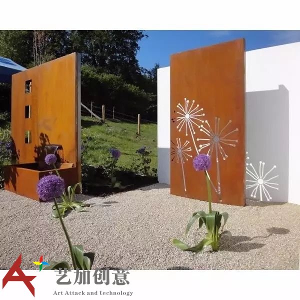 耐候钢在花园景观中的应用案例赏析 耐候钢在花园景观中的应用案例赏析