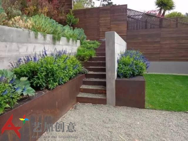 耐候钢在花园景观中的应用案例赏析 耐候钢在花园景观中的应用案例赏析