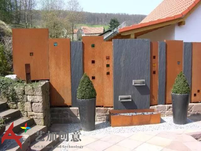 耐候钢在花园景观中的应用案例赏析 耐候钢在花园景观中的应用案例赏析