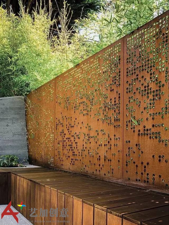 耐候钢在花园景观中的应用案例赏析 耐候钢在花园景观中的应用案例赏析