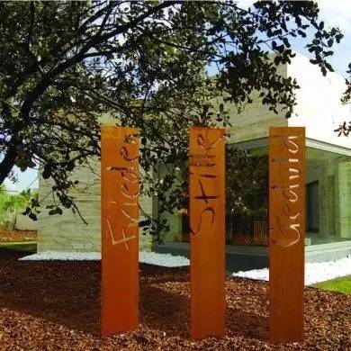 耐候钢在花园景观中的应用案例赏析 耐候钢在花园景观中的应用案例赏析