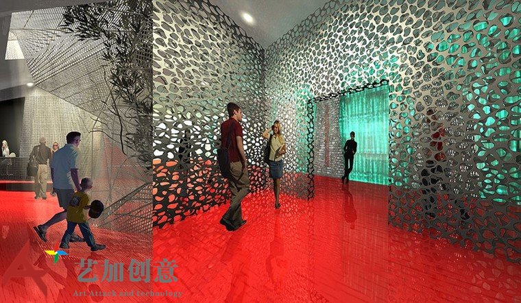 耐候钢在景观中的应用·环绕酒店的不规则耐候钢墙 耐候钢在景观中的应用·环绕酒店的不规则耐候钢墙