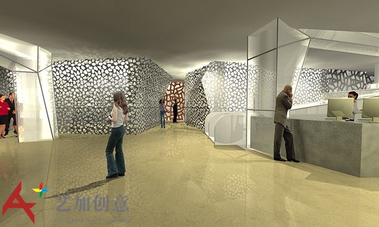 耐候钢在景观中的应用·环绕酒店的不规则耐候钢墙 耐候钢在景观中的应用·环绕酒店的不规则耐候钢墙