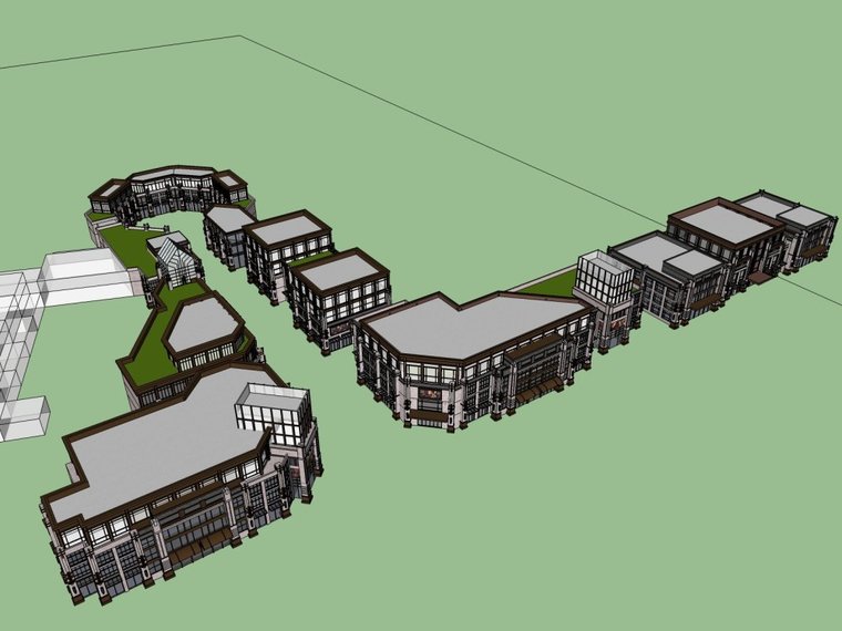 欧式商业街 4层商业规划案例分析