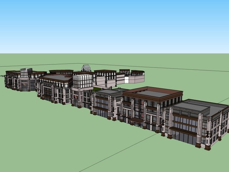 欧式商业街 4层商业规划案例分析