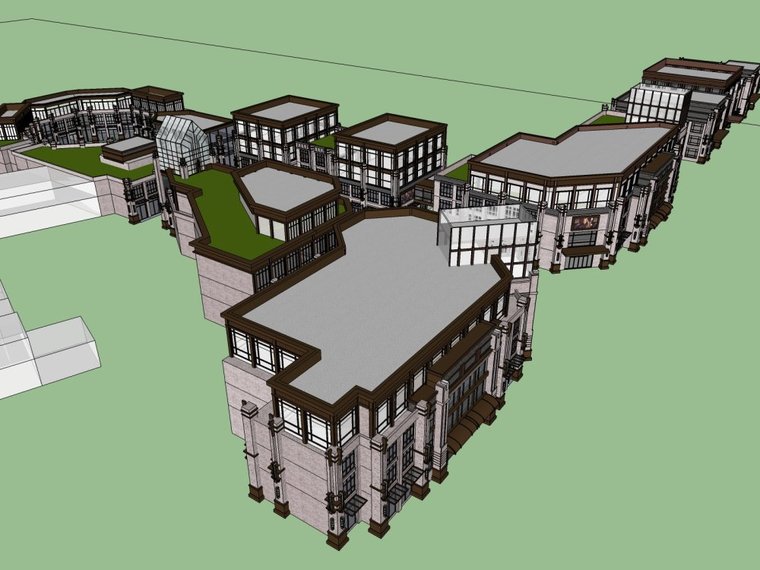 欧式商业街 4层商业规划案例分析