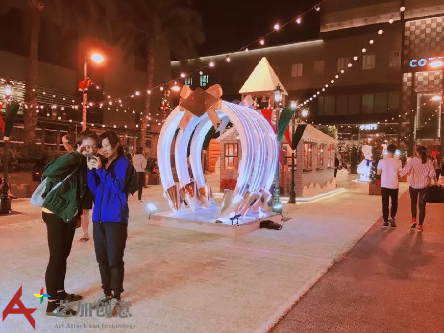 台湾2017年圣诞美陈灯饰