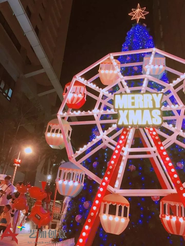 台湾2017年圣诞美陈灯饰