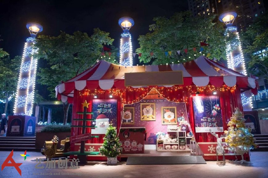台湾2017年圣诞美陈灯饰