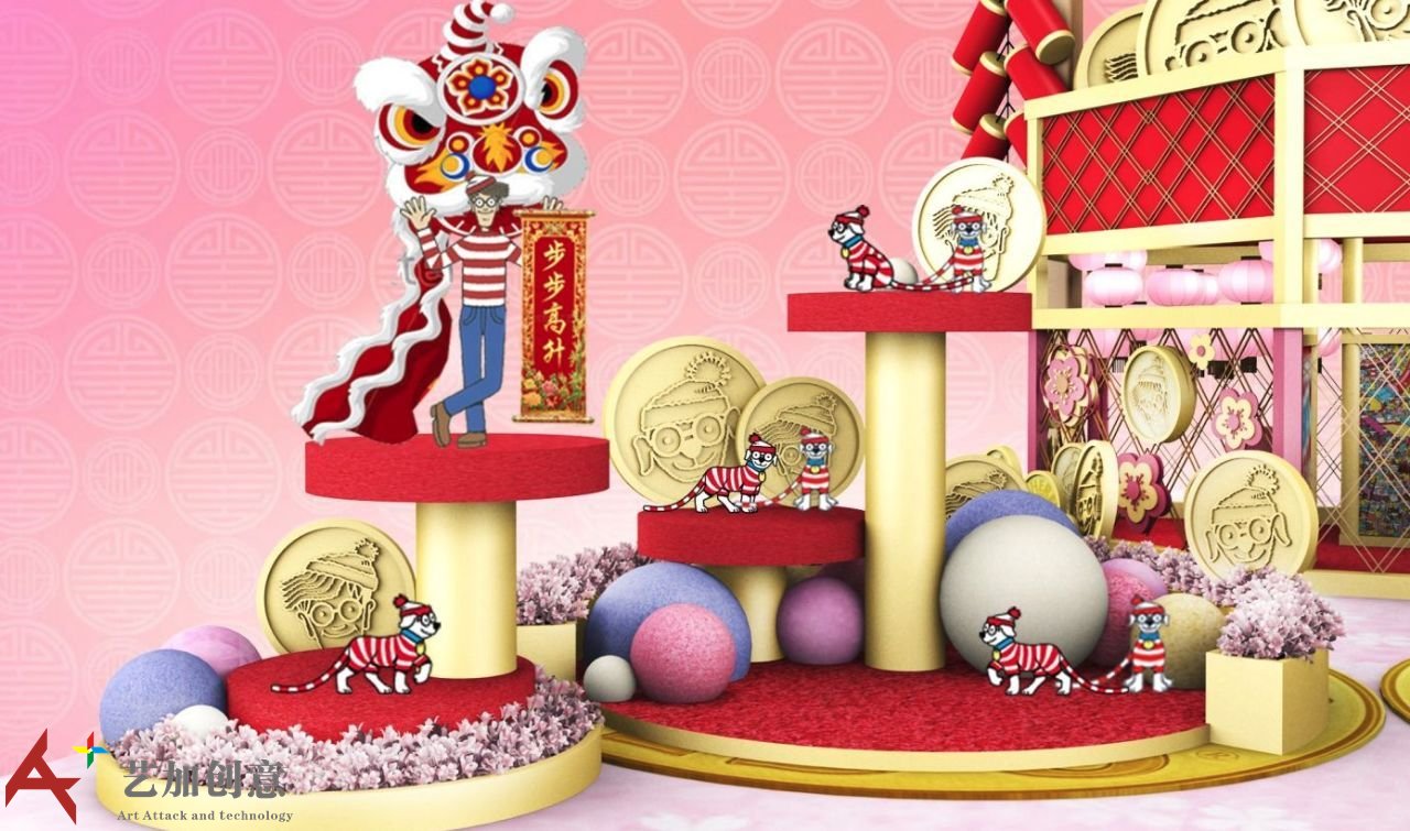 香港屯门市广场 新年春节美陈：新春寻宝之旅